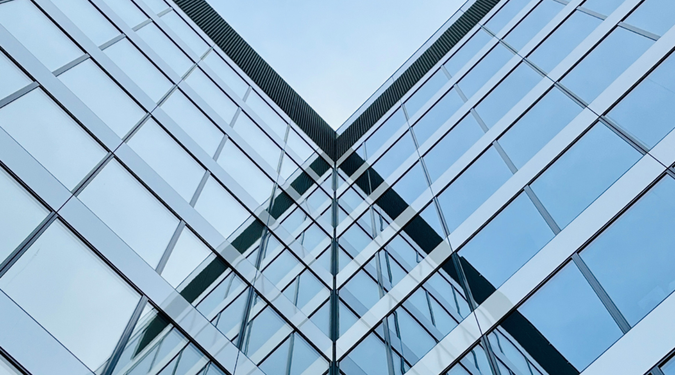 Glass building and sky